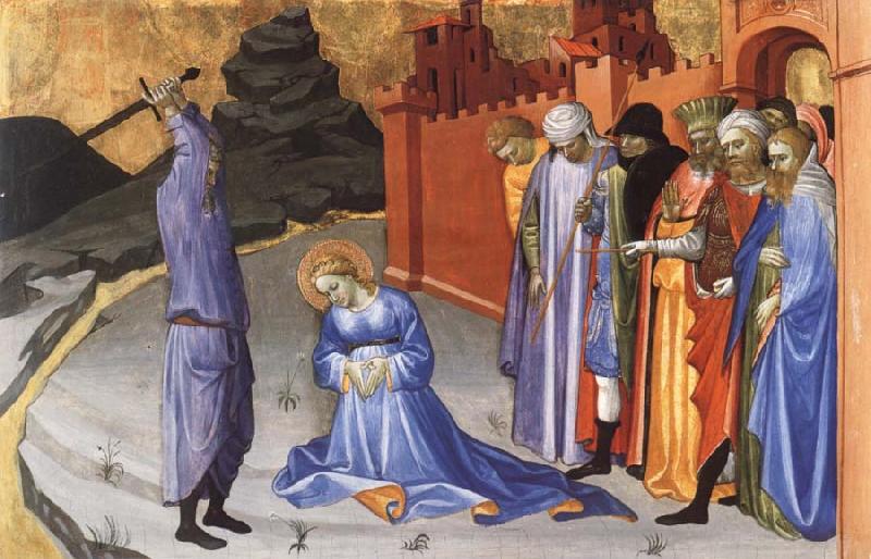 Gherardo Starnina The Beheading of Saint Catherine oil painting image